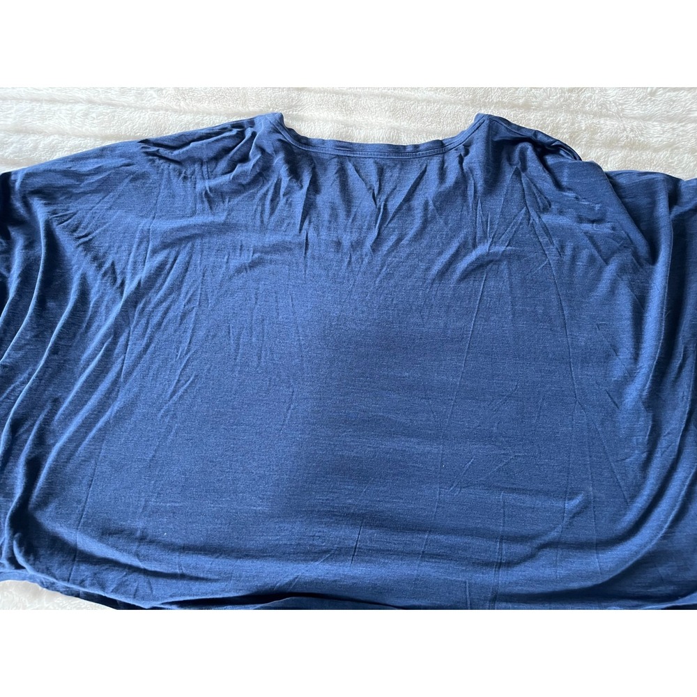 Eileen Fisher Navy Short Sleeve T Petite Small - Picture 4 of 5